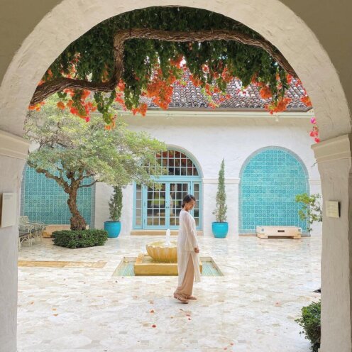 Courtyard of Honolulu Museum of Art